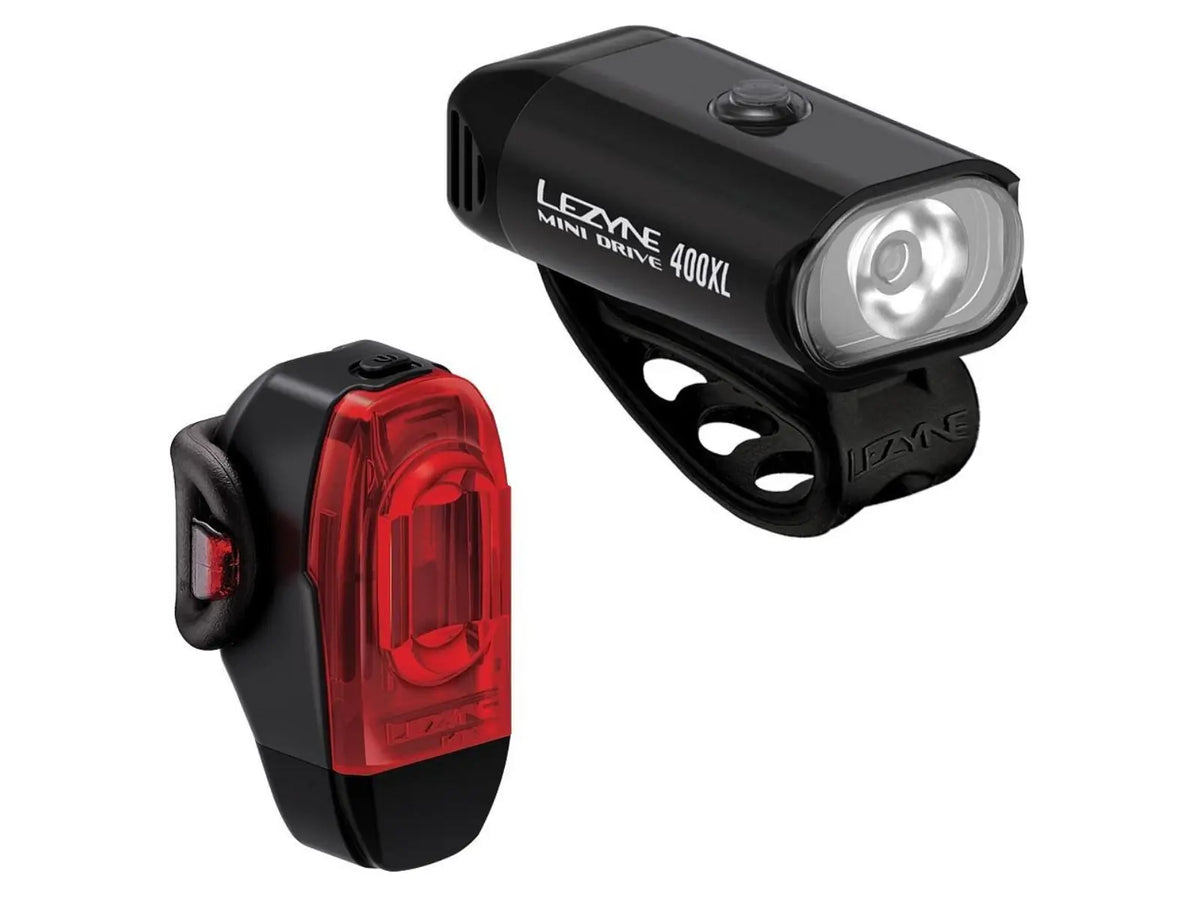 Lezyne Mini Drive 400XL en KTV Drive+ verlichtingsset