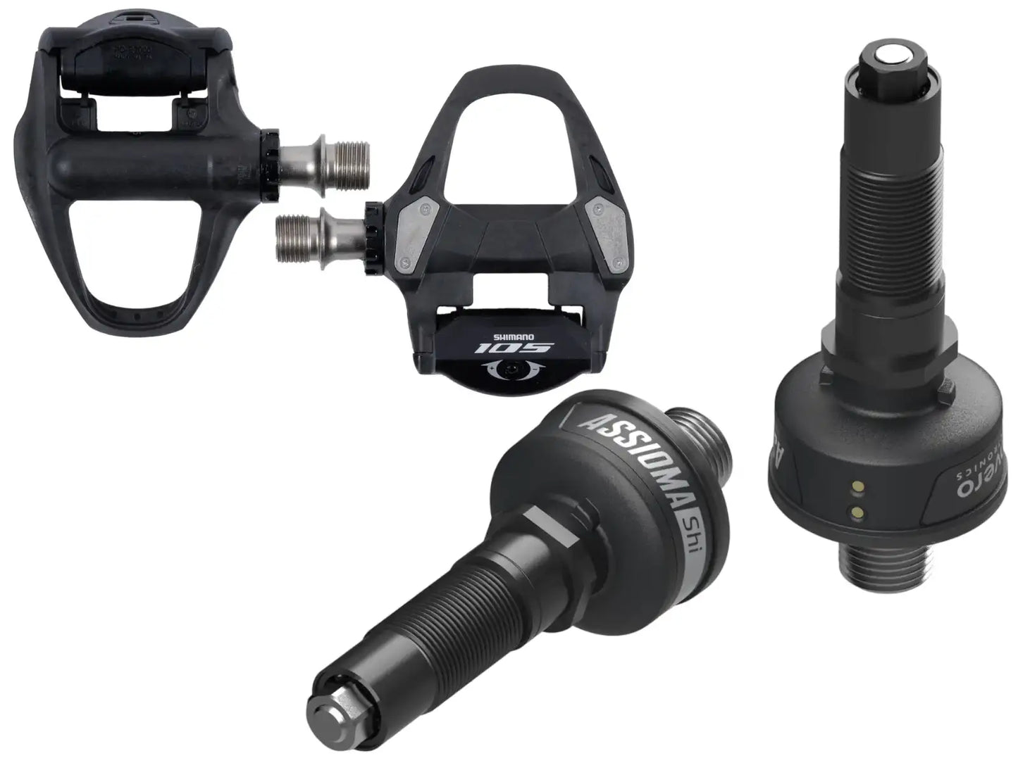 Favero Assioma Duo Shi Powermeter 105 R7000 Pedalen (Gemonteerd)